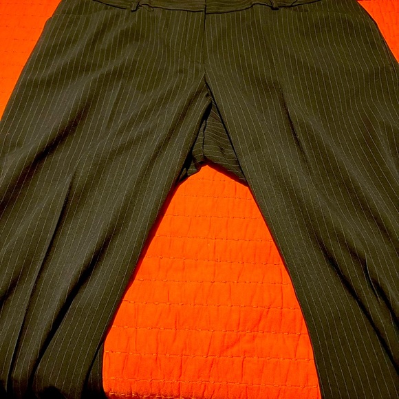 Tahari 3 piece suit. Black with white pin stripe. Like new - Picture 7 of 9